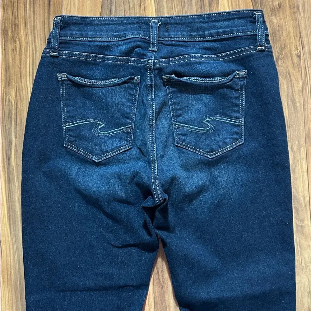 Silver Elyse Skinny Crop Jeans